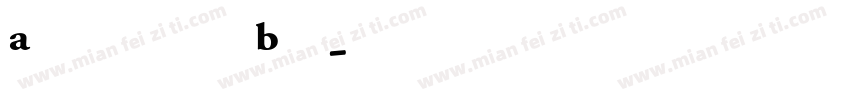 Adobe Garamond Bold字体转换